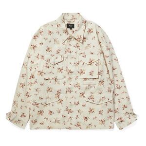 HUF Field Floral Button-Down Jacket Cream Mens M